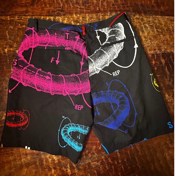 MSFTSrep Black & Pattern Antigravity Men's Shorts (see measurements for size) - Picture 2 of 7